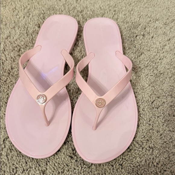 Tori Burch Pink Flip Flops size 10 - Picture 1 of 4